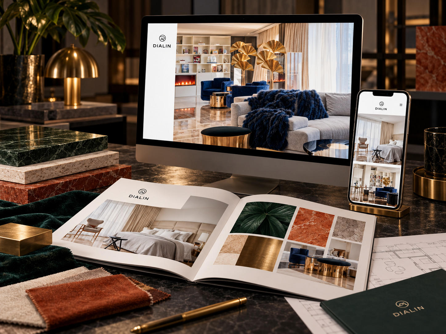 Dialin: Designing the brand behind exceptional spaces