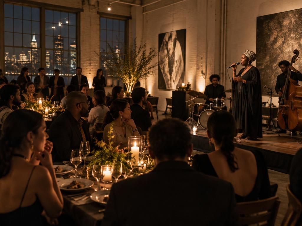 An intimate cultural performance and dinner in New York